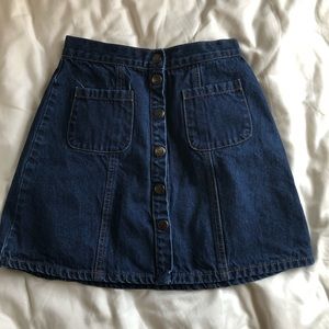 BDG Denim button skirt